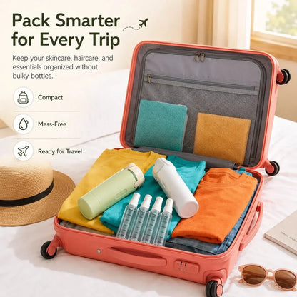4-in-1 Travel Bottle for Easy Pouring and Dispensing