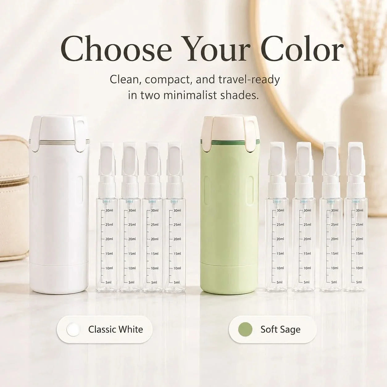 4-in-1 Travel Bottle for Easy Pouring and Dispensing