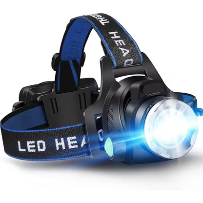 Rechargeable LED Headlamp with Zoom – Waterproof NightBeam Pro Light
