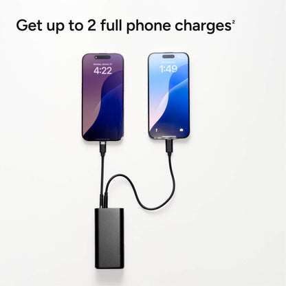 Compact 10000 mAh Fast Charge Power Bank with Dual USB-C Ports