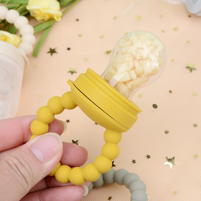 Smart Baby Food Feeder with Teething Ring - BPA Free
