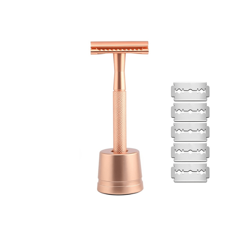 5-Blade Razor Kit for Shaving in Modern Neutral Tones