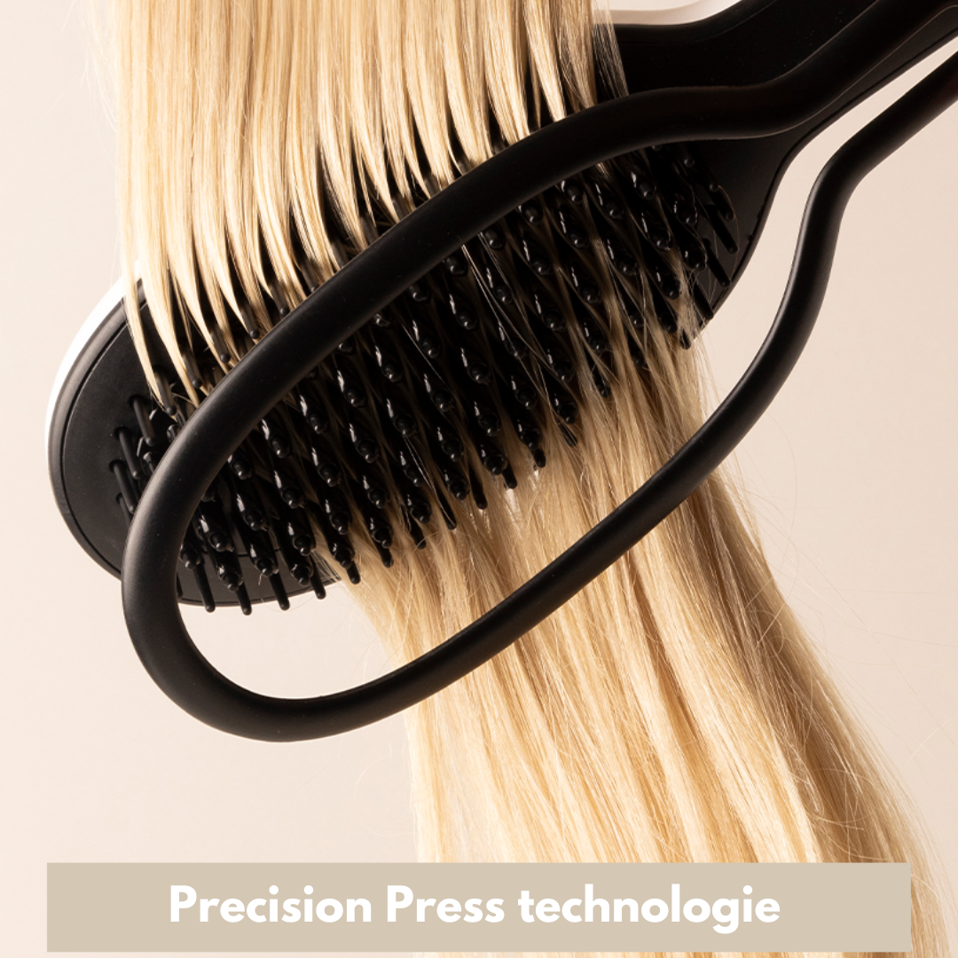 SleekEase Ceramic Hair Straightening Brush