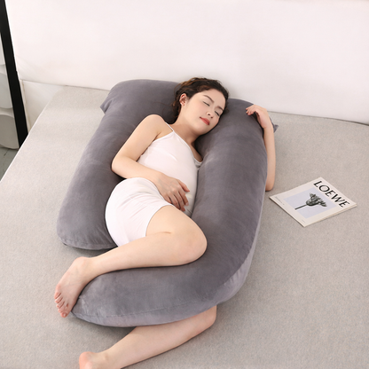 Full Body Maternity Sleeping Cushion - U Shape Pregnancy Pillow