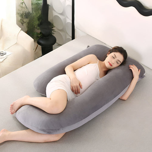 Full Body Maternity Sleeping Cushion - U Shape Pregnancy Pillow