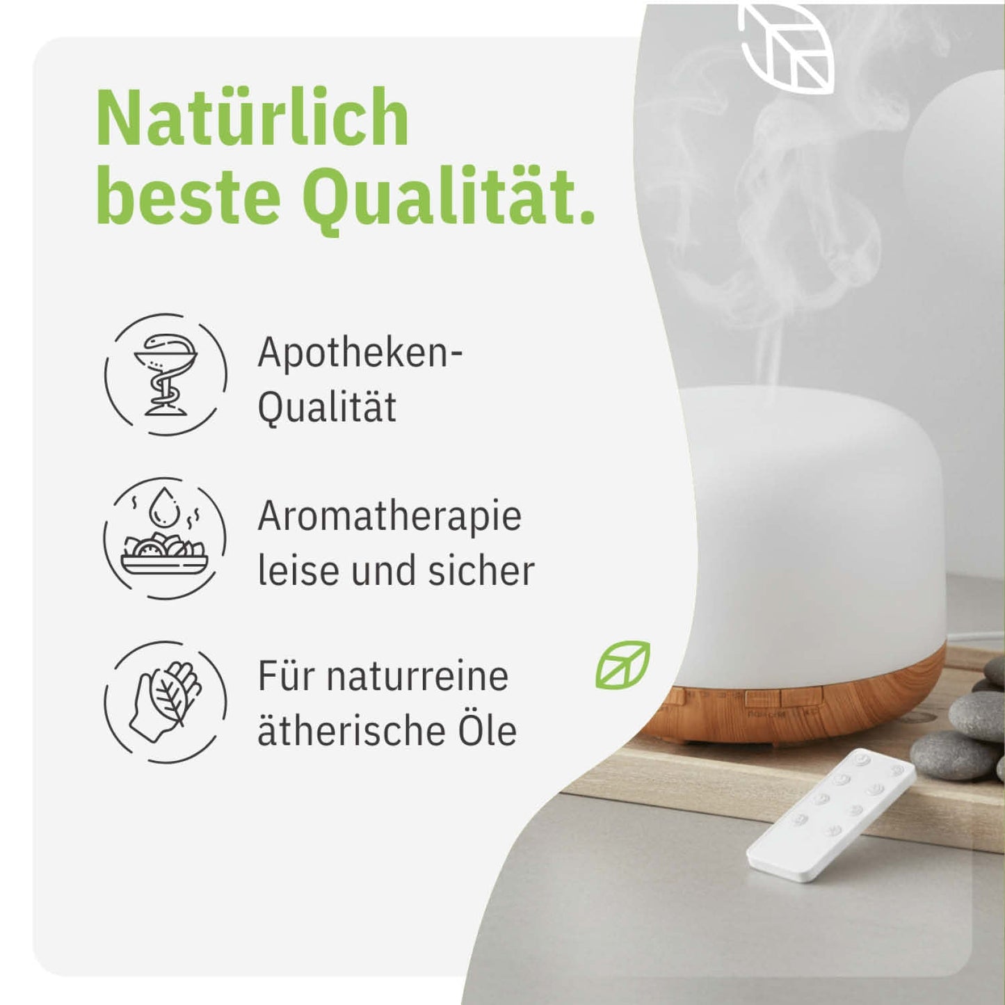 MysticMist 500 ml Ultrasonic Aroma Diffuser with Remote & LED