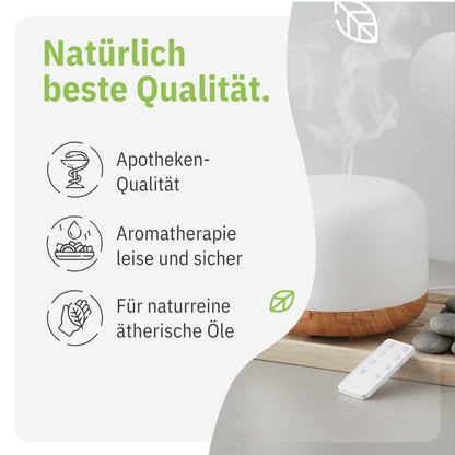 MysticMist 500 ml Ultrasonic Aroma Diffuser with Remote & LED