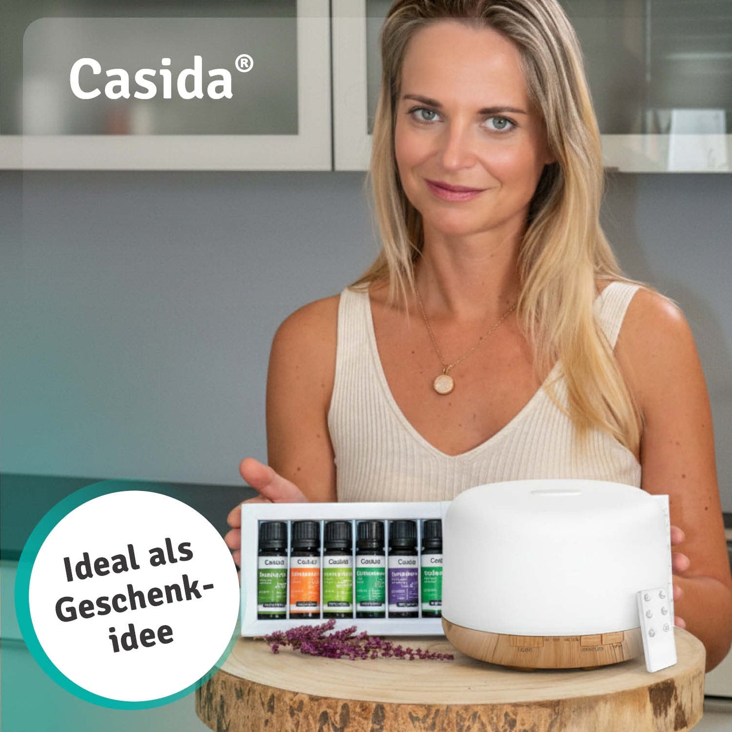 MysticMist 500 ml Ultrasonic Aroma Diffuser with Remote & LED