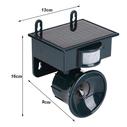 Motion Sensor Solar Bird Repellent – Outdoor Sound Deterrent