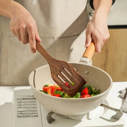 Essential Eco-Friendly Wooden Utensil Collection | 7 Pieces