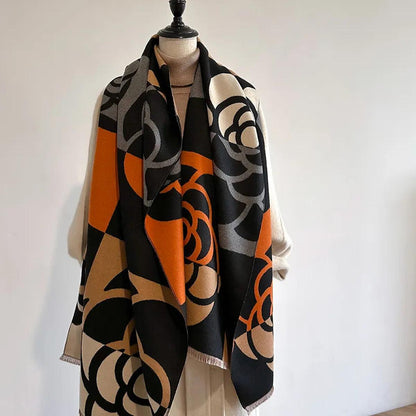 Printed Reversible Cashmere Scarf – Style and Warmth