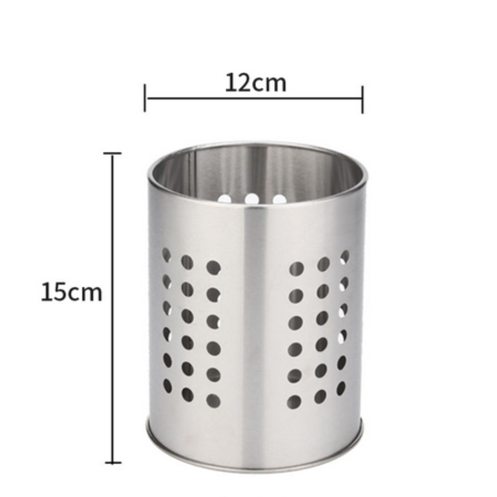 Chic Stainless Steel Kitchen Utensil Organizer