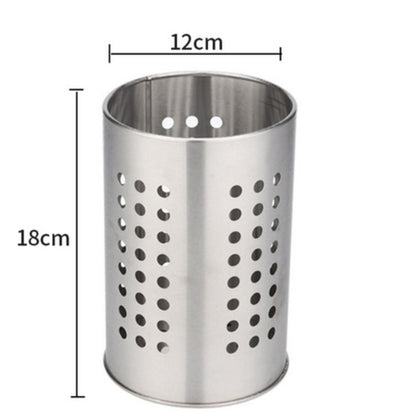 Chic Stainless Steel Kitchen Utensil Organizer