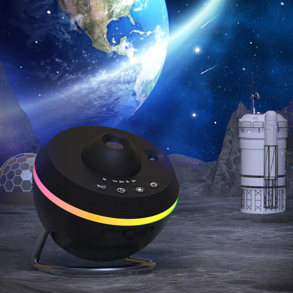 Galaxy Star Projector Light with Rotating Space Effects