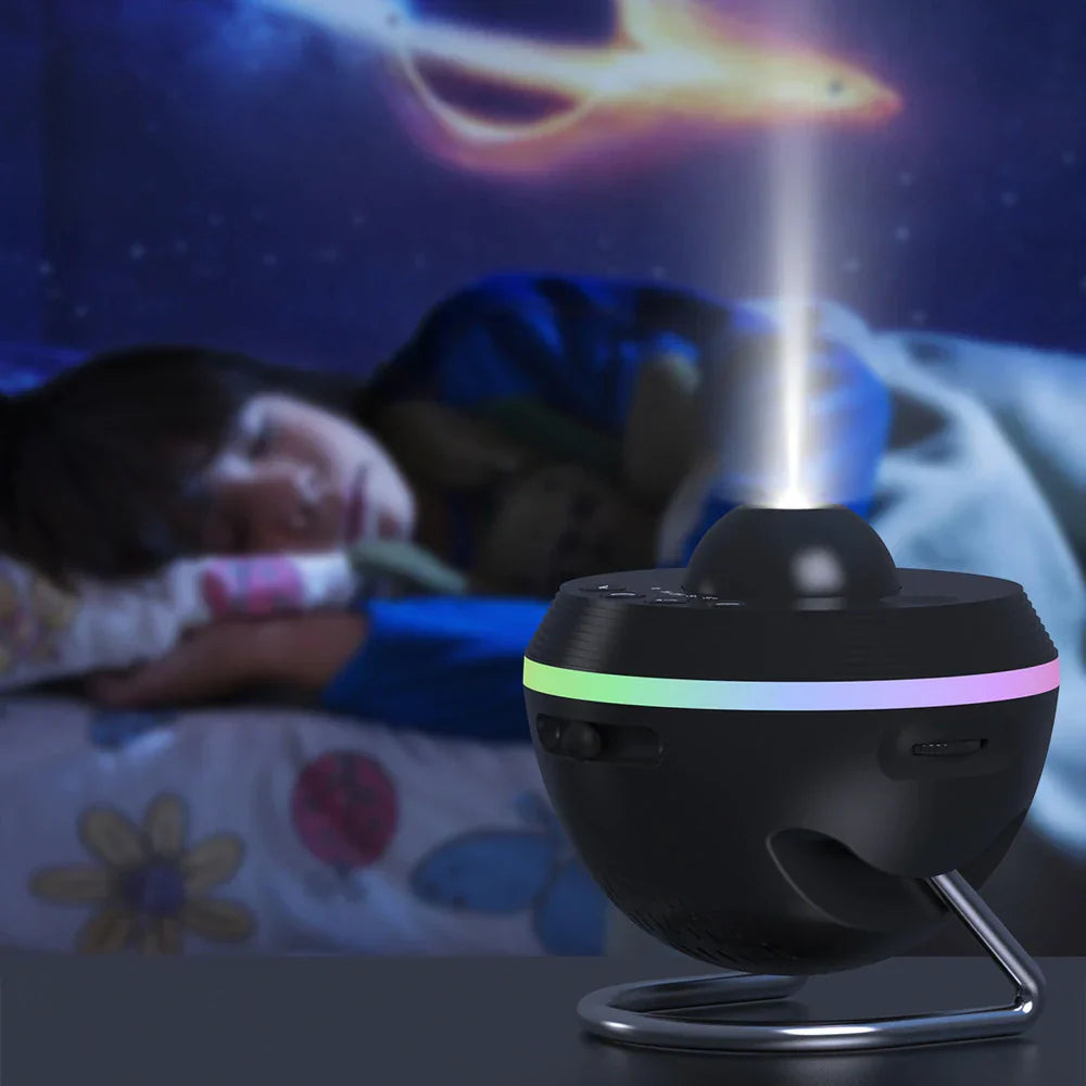 Galaxy Star Projector Light with Rotating Space Effects