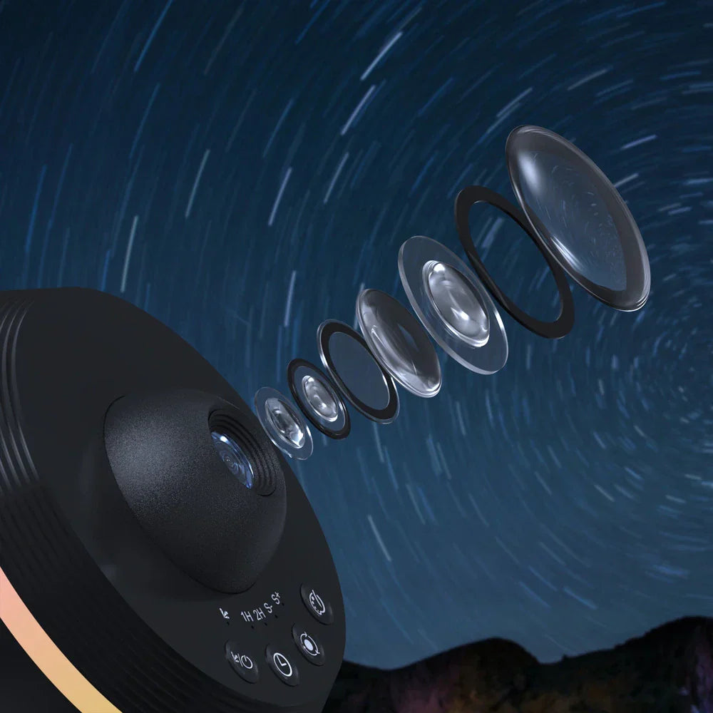Galaxy Star Projector Light with Rotating Space Effects