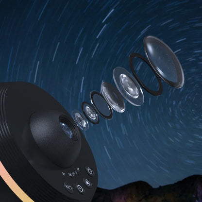 Galaxy Star Projector Light with Rotating Space Effects