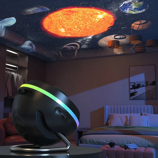 Galaxy Star Projector Light with Rotating Space Effects