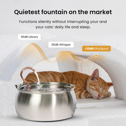 4L Smart Pet Water Dispenser with Stainless Steel Design
