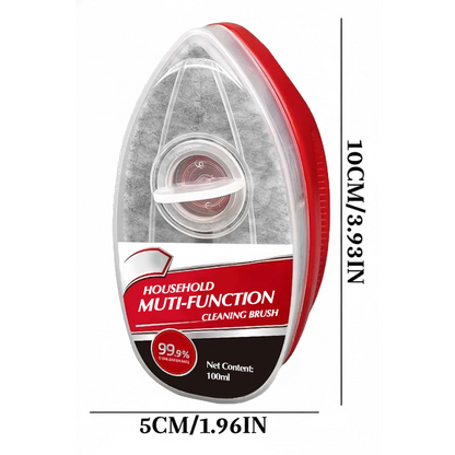 Dual-Action Glass Cleaning Brush with Integrated Spray