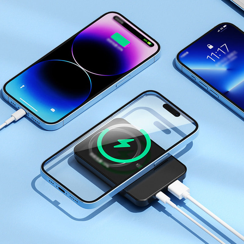 20000mAh High-Capacity Wireless Power Bank with Fast Charging