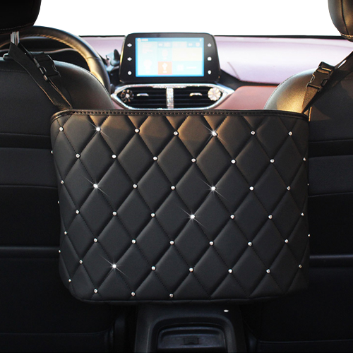 Interior Car Seat Handbag Holder in PU Leather