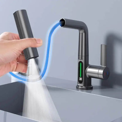 Versatile 3-in-1 Smart Waterfall Faucet