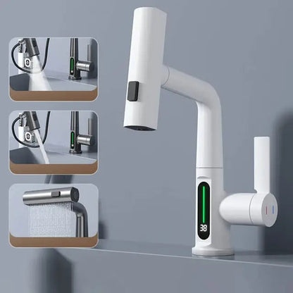Versatile 3-in-1 Smart Waterfall Faucet