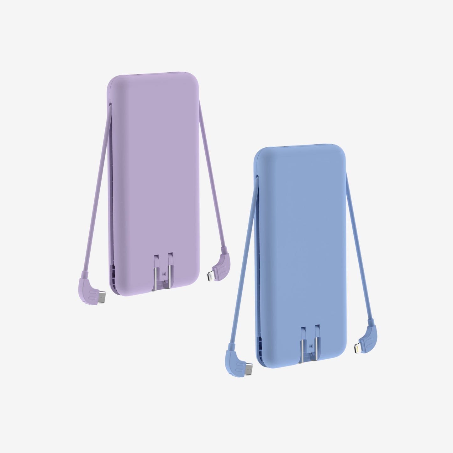 Dual-Pack 5-in-1 Portable Charger 10,000 mAh | Travel Power Adapter with USB-C, Lightning, Qi Charging, and Global Adapters