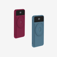 Raspberry Red & Blue Steel