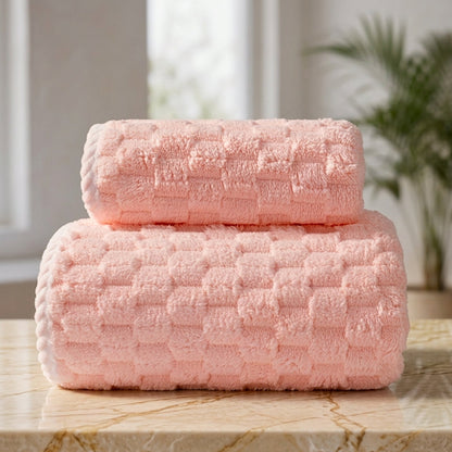 Luxurious Fleece Bath Towel Set - 2 Piece Collection