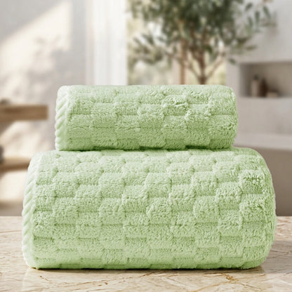Luxurious Fleece Bath Towel Set - 2 Piece Collection