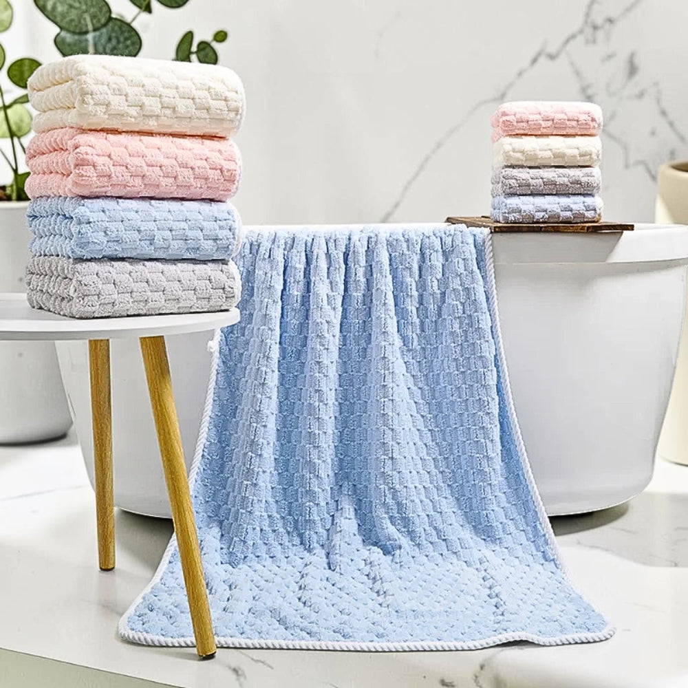 Luxurious Fleece Bath Towel Set - 2 Piece Collection