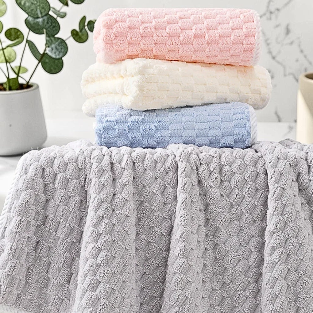 Luxurious Fleece Bath Towel Set - 2 Piece Collection