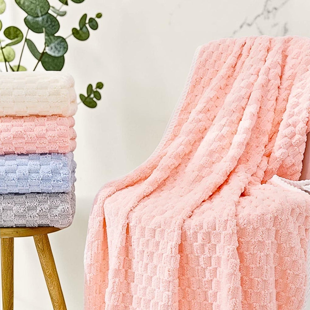 Luxurious Fleece Bath Towel Set - 2 Piece Collection