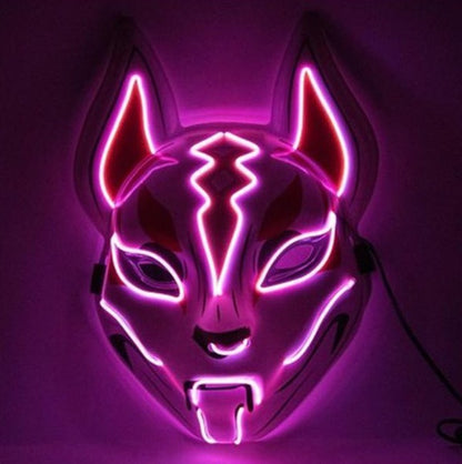 Illuminated Fox Mask - Enhanced LED Costume Accessory