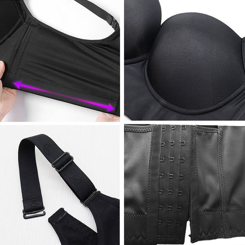 Deep Cup Push-Up Bra for Enhanced Curves