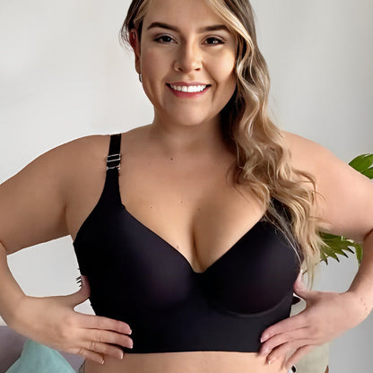 Deep Cup Push-Up Bra for Enhanced Curves