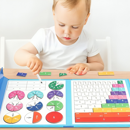 FractionFun™ | Interactive Magnetic Puzzle Book for Kids