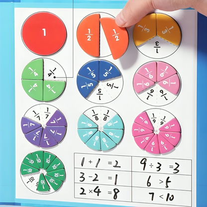 FractionFun™ | Interactive Magnetic Puzzle Book for Kids