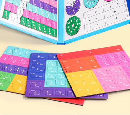 FractionFun™ | Interactive Magnetic Puzzle Book for Kids