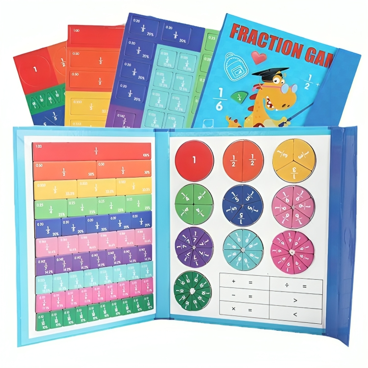 FractionFun™ | Interactive Magnetic Puzzle Book for Kids