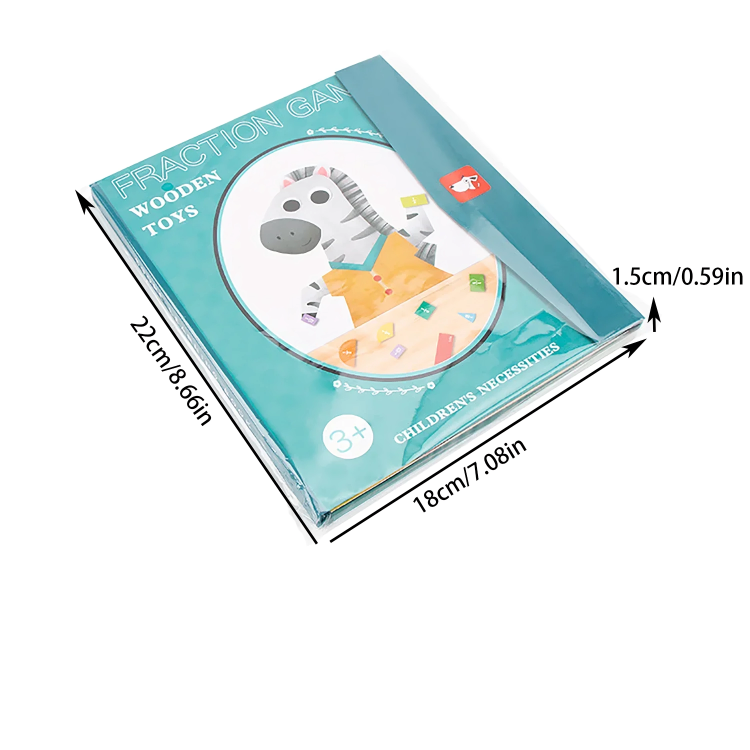 FractionFun™ | Interactive Magnetic Puzzle Book for Kids