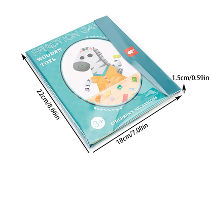FractionFun™ | Interactive Magnetic Puzzle Book for Kids