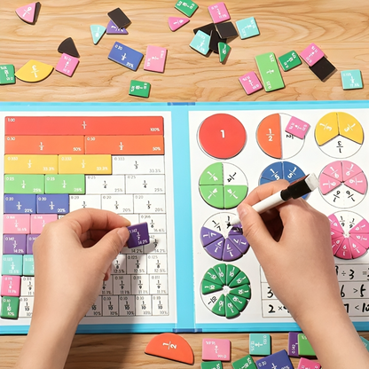 FractionFun™ | Interactive Magnetic Puzzle Book for Kids