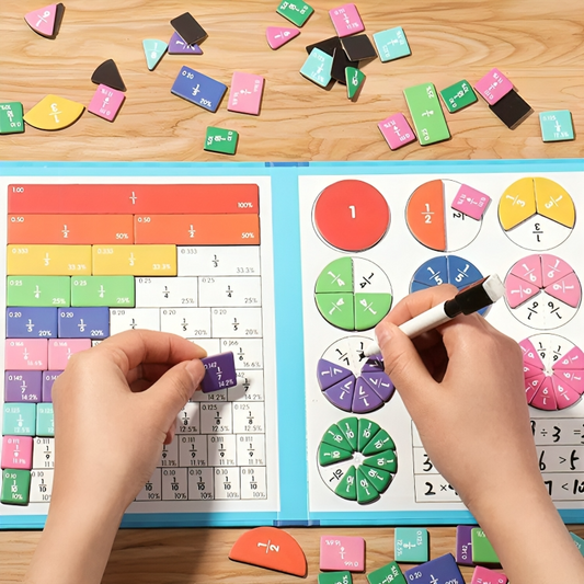 FractionFun™ | Interactive Magnetic Puzzle Book for Kids