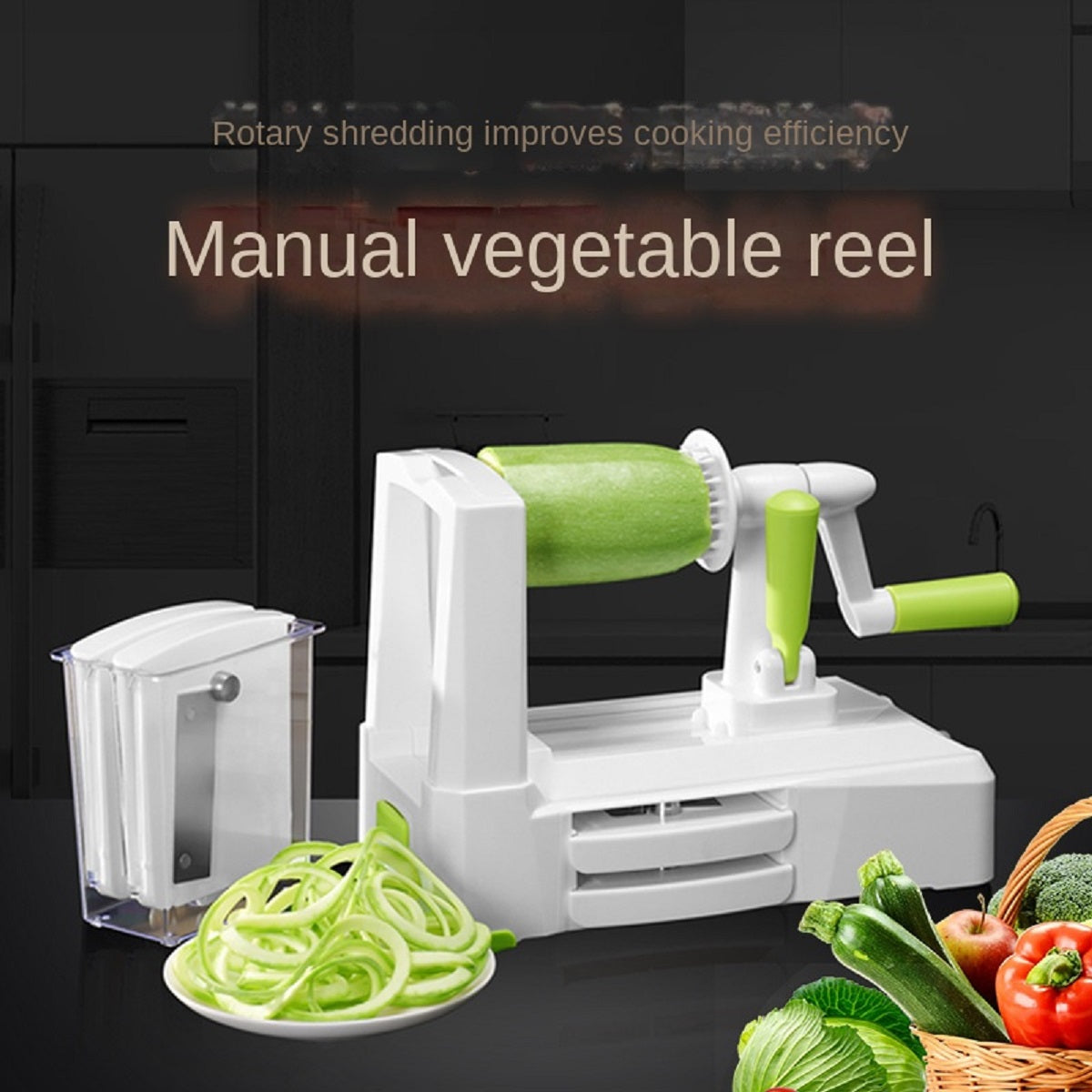 Spiral Vegetable Slicer for Making Pasta and Spaghetti