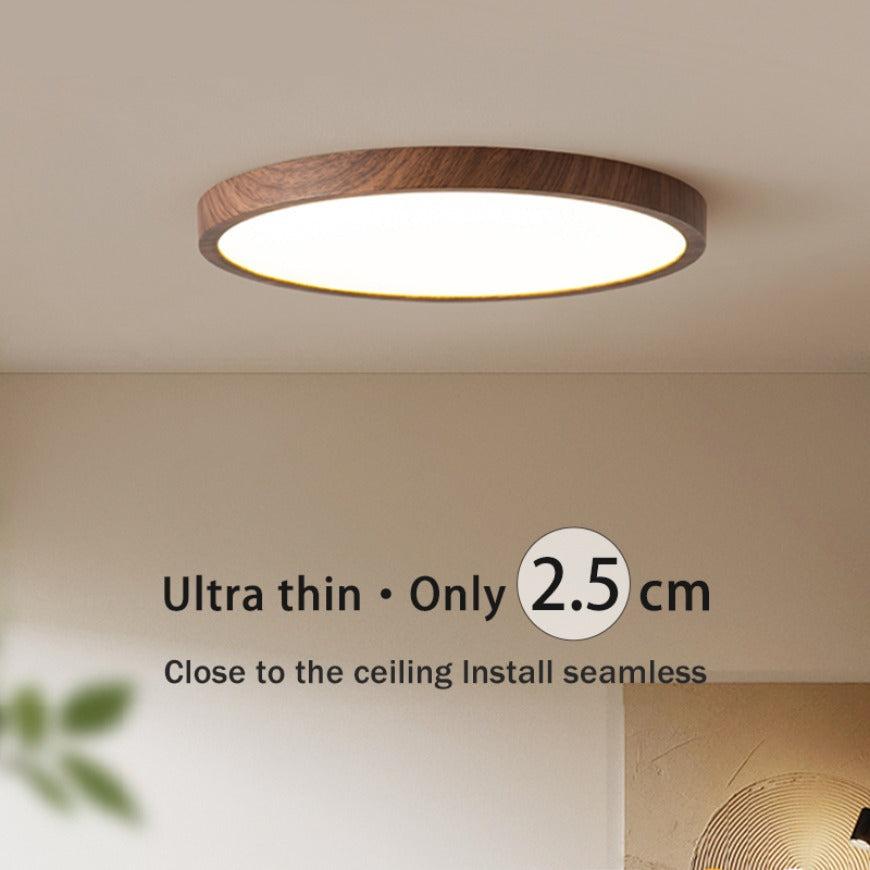 Dimmable Round Ceiling Light Fixture with 3 Modes – Slim Design