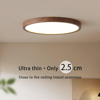 Dimmable Round Ceiling Light Fixture with 3 Modes – Slim Design