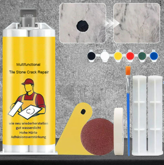 Tile and Stone Repair Kit for Easy Restoration of Surfaces